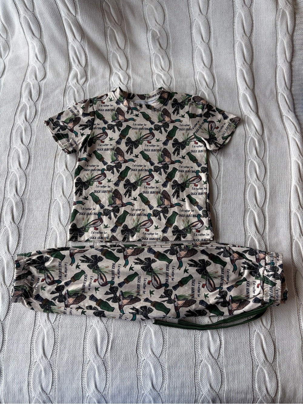 Bells Outdoors 3T 5T Duck Hunting Pajama Set